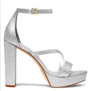 Michael Kors. Tanner Glitter Platform Sandals